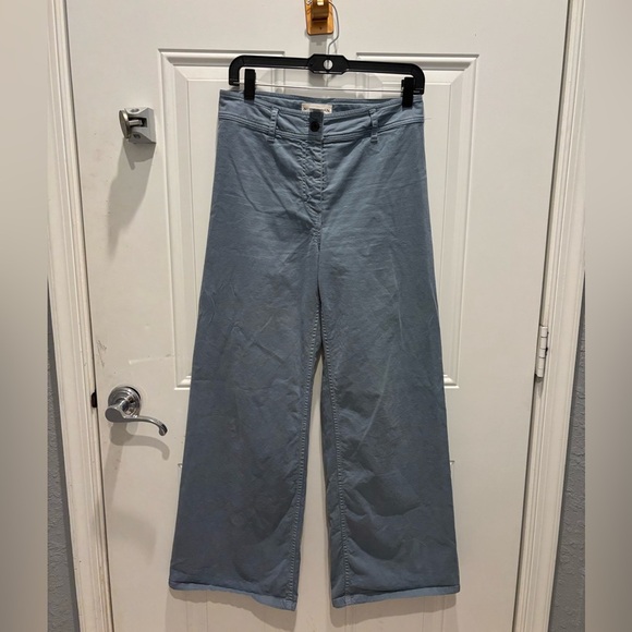 NILI LOTAN Megan Wide Leg  Pants sz 2 VINTAGE BLUE $395 - Picture 3 of 5